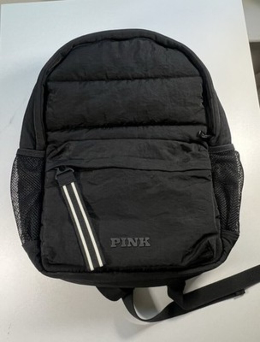 Victoria's Secret PINK Quilted Puffer Backpack 2024 Back 2 School -BLACK-